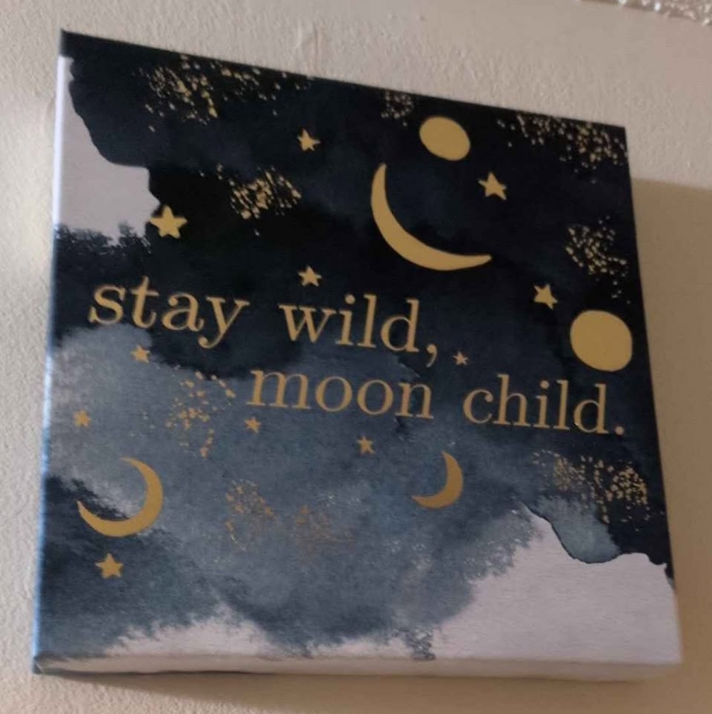 Stay Wild Moon Child Canvas Wall Art